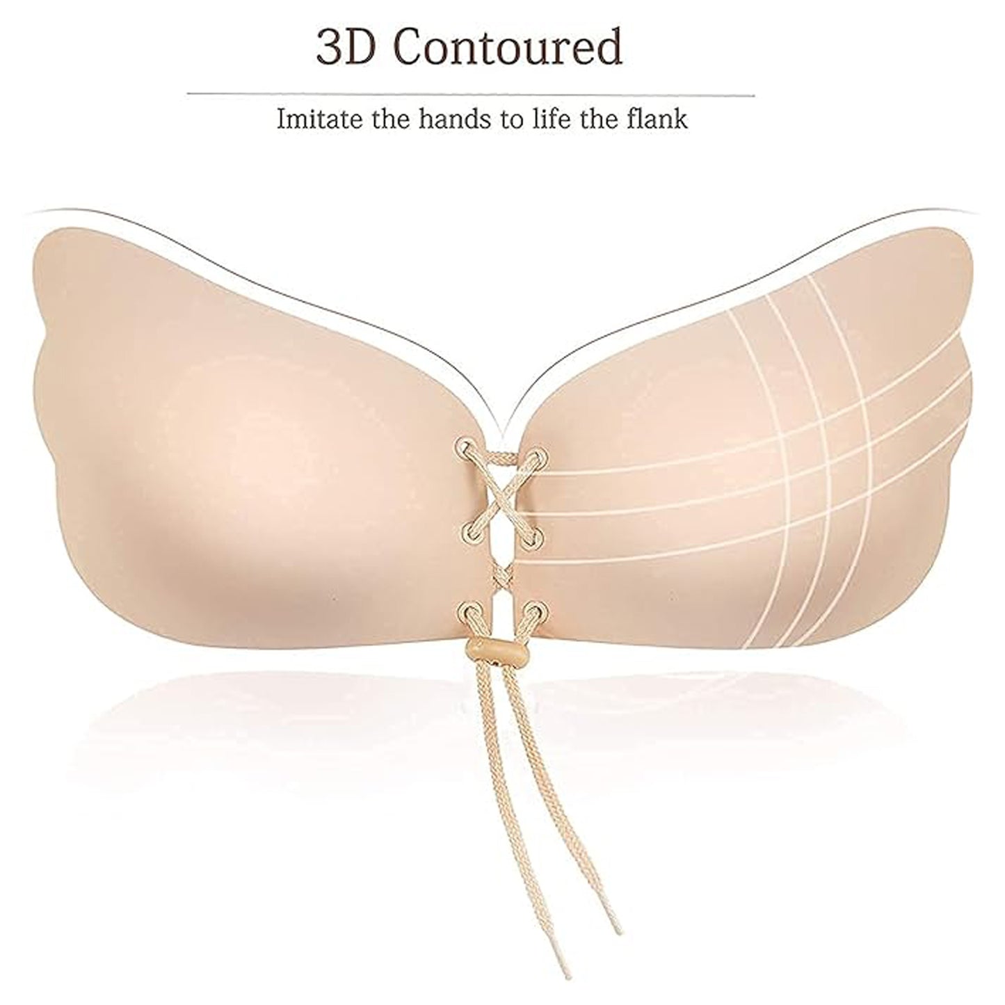 Strapless Sticky Push-Up Invisible Backless Stick-On Bra For Women