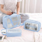 Pvc Cosmetic Pouch Make Up Wash Bag Set Of 3