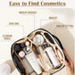 Makeup Cosmetic Bag For Women Wide Opening Cosmetic Case