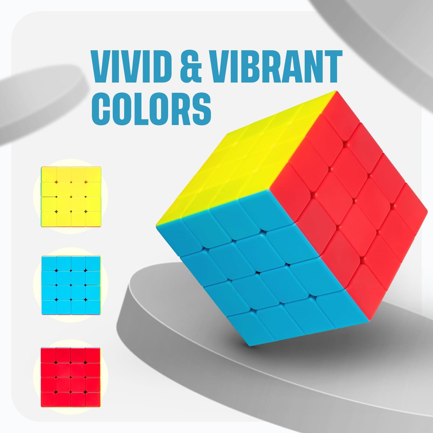 4X4X4 High Speed Sticker Less Speed Cube