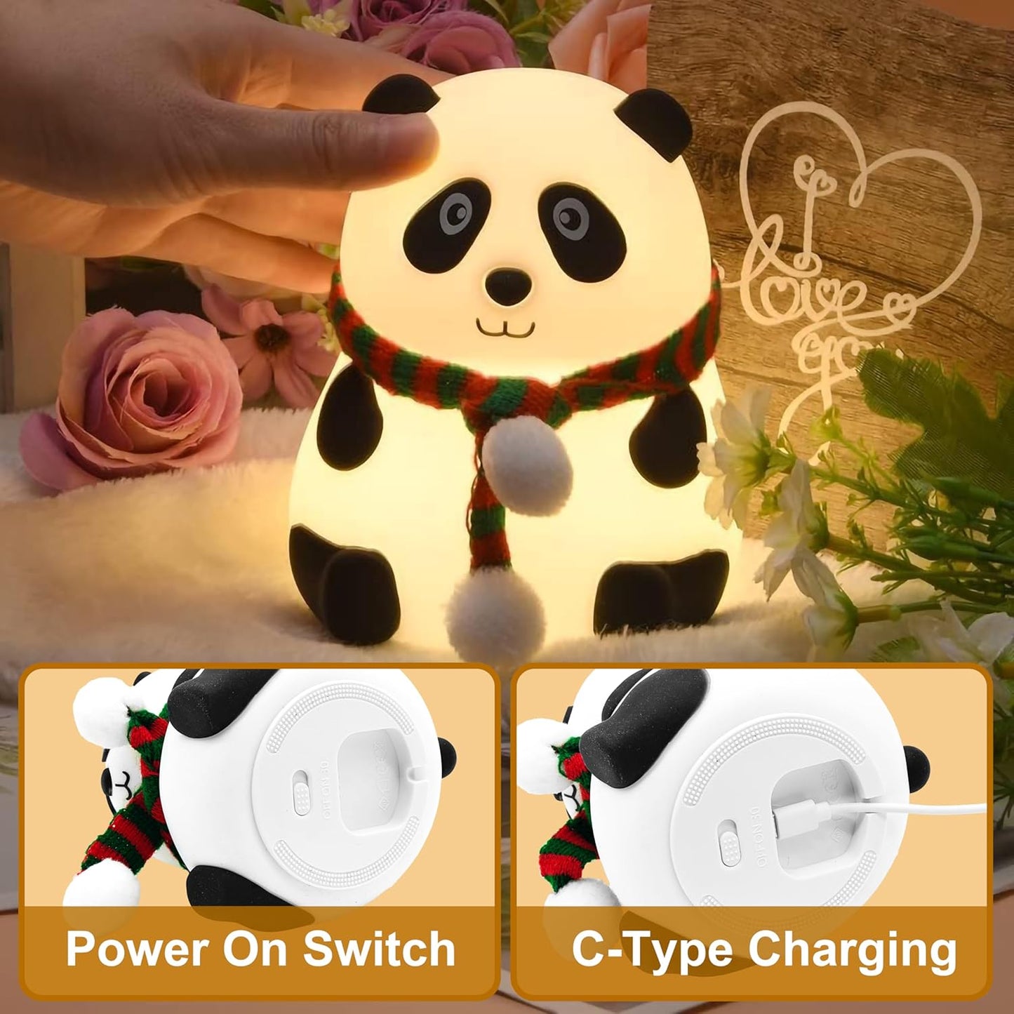 Panda Silicone Night Lamp