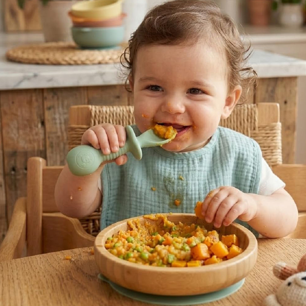 Baby Silicone Spoon & Fork Set