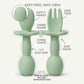 Baby Silicone Spoon & Fork Set