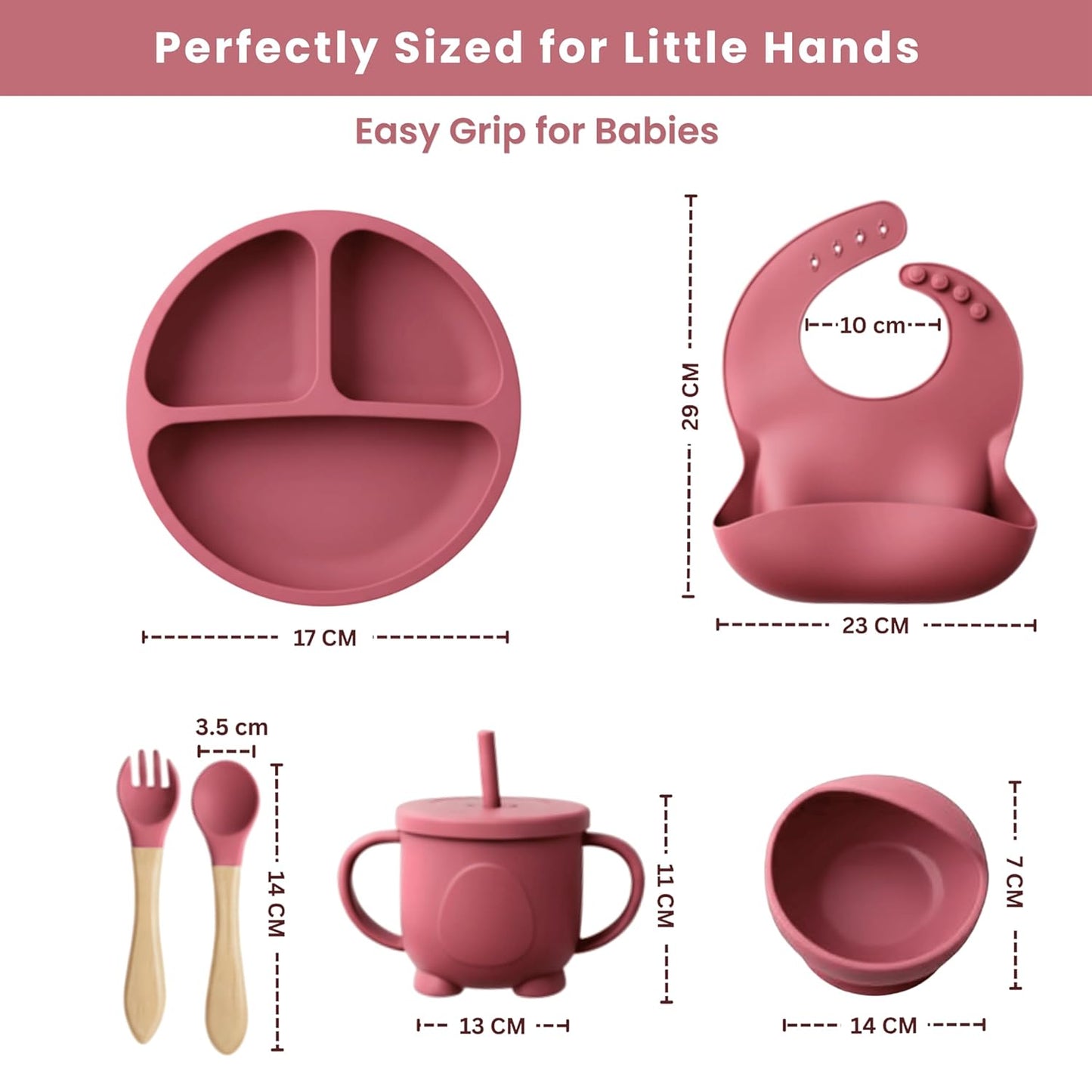 Silicone Baby Feeding Set 6 Pcs – Weaning Kit