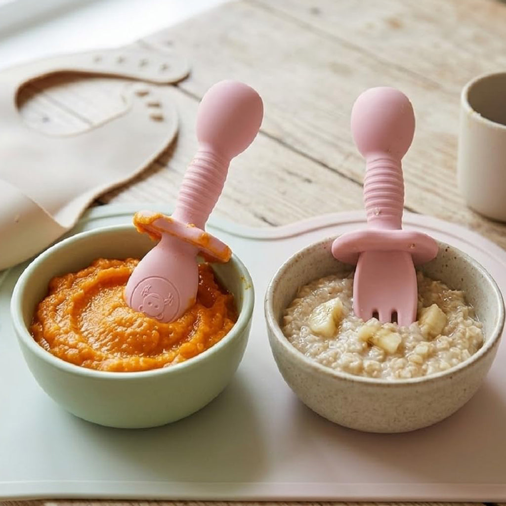 Baby Silicone Spoon & Fork Set