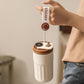 Digital Temperature Thermos Mug 460ml (White Brown)