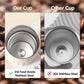 Digital Temperature Thermos Mug 460ml (White Brown)