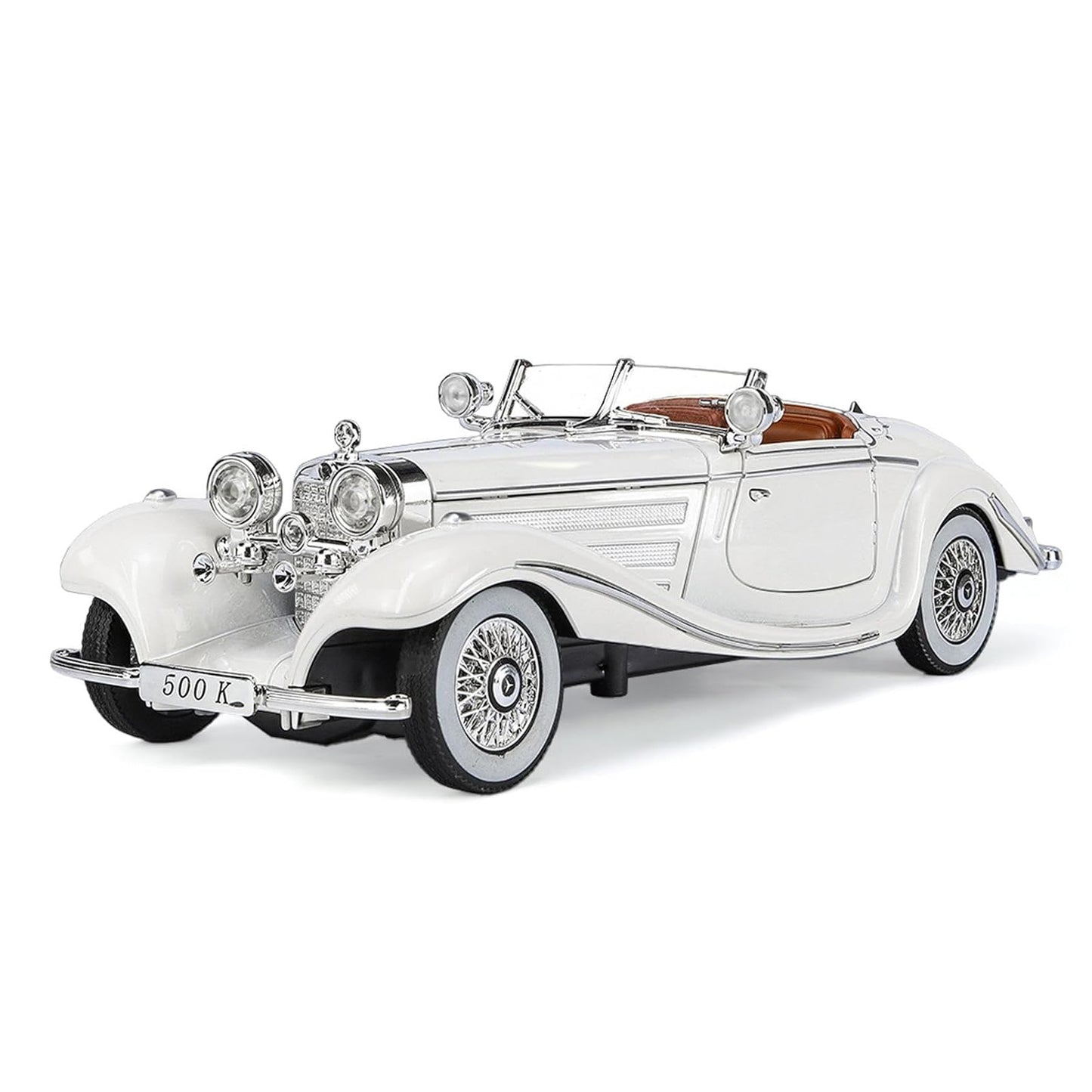 Mercedes-Benz 500K Diecast Pull-Back Toy Car