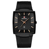 Reward Men's Rectangular Mesh Quartz Watch Black