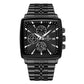 Reward Black Multi-Function Men's Square Quartz Watch