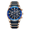 Reward VIP Luxury Chronograph Men’s Quartz Watch – Blue Dial Edition