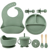 9Pcs Silicone Baby Feeding Set