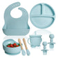 Silicone Baby Feeding Set 8 Pcs
