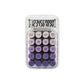 Purple Transparent LED Calculator