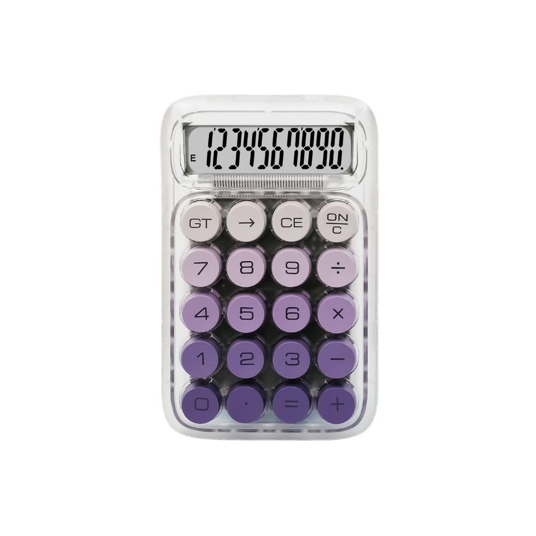 Purple Transparent LED Calculator