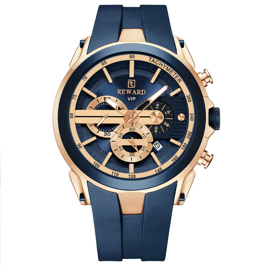 Reward VIP Chronograph Men’s Quartz Watch – Blue Dial Edition