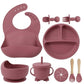 9Pcs Silicone Baby Feeding Set