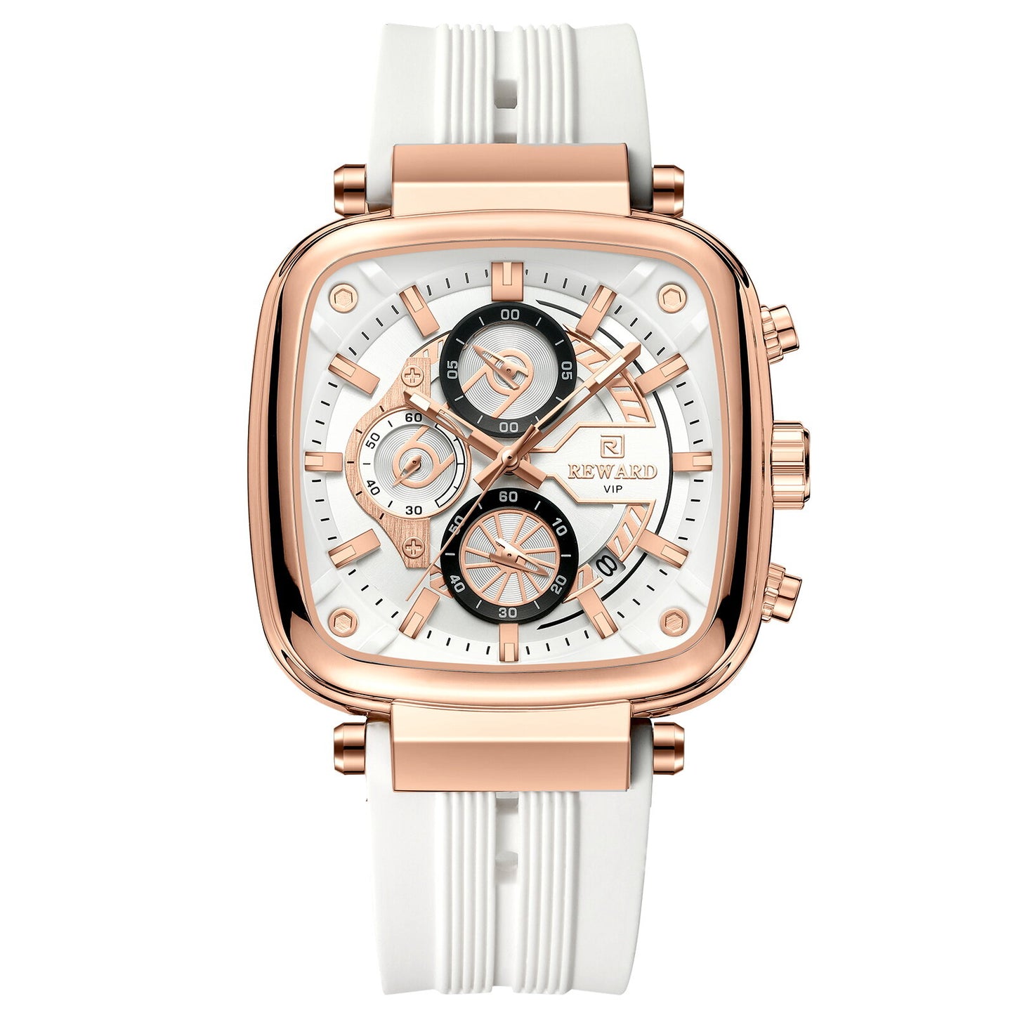 Reward VIP Analog White Square Dial Men's Watch