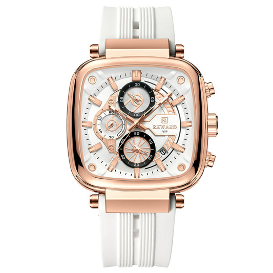 Reward VIP Analog White Square Dial Men's Watch