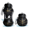 Basketball Design Foldable Silicone Water Bottle