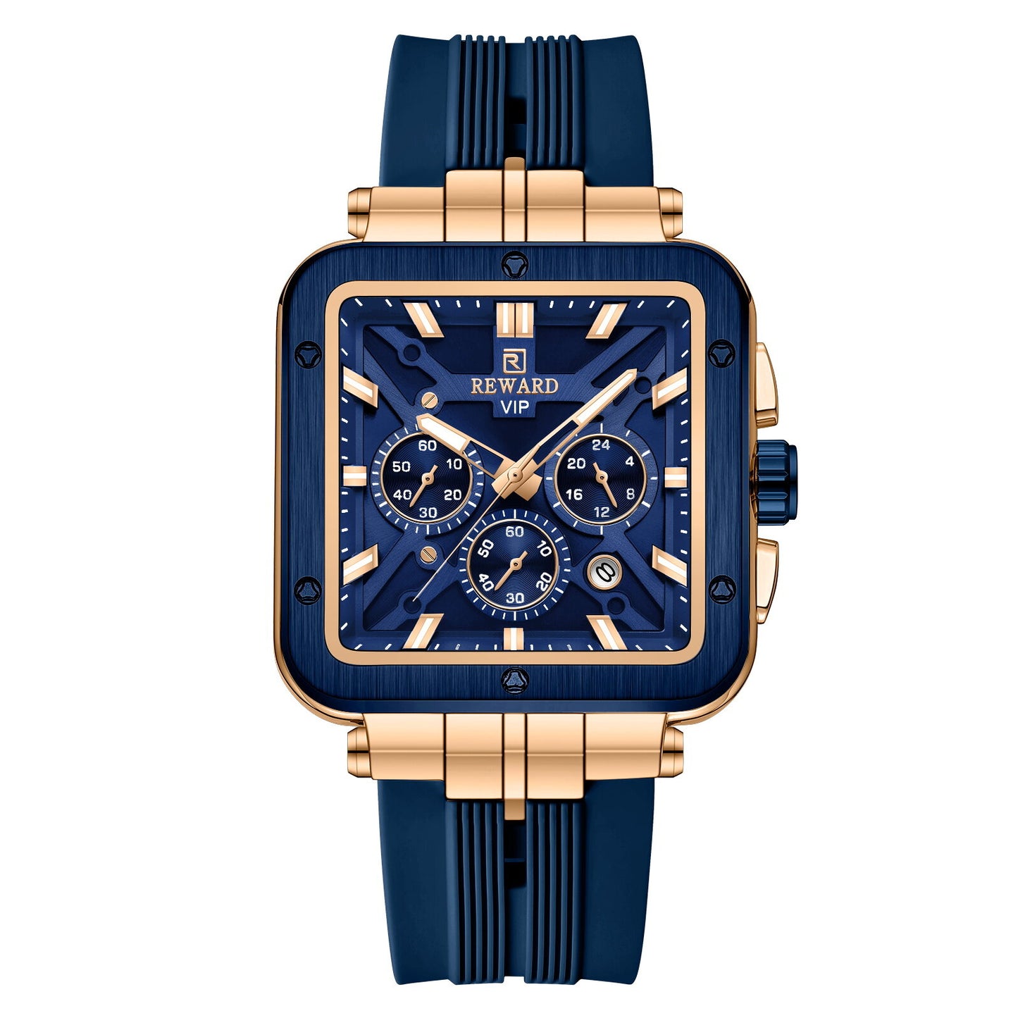 Reward VIP New Edition Chronograph Men’s Quartz Watch – Blue Sqare Dial