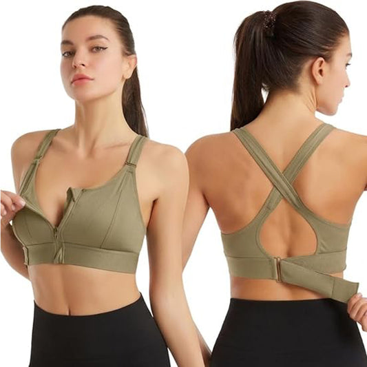 Velcro Adjuster High Impact High Coverage Sports Bra