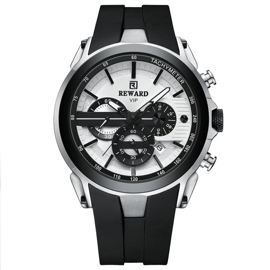 Reward VIP Chronograph Men’s Quartz Watch – White Dial Edition