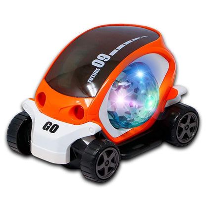 360° Stunt Car With Music & Lights – Bump & Go Toy