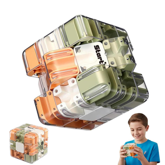 3D Maze Puzzle Cube With Metal Ball