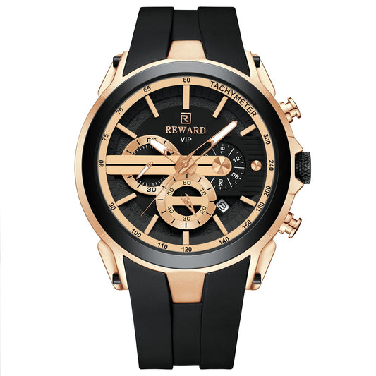 Reward VIP Chronograph Men’s Quartz Watch – Black Dial Edition