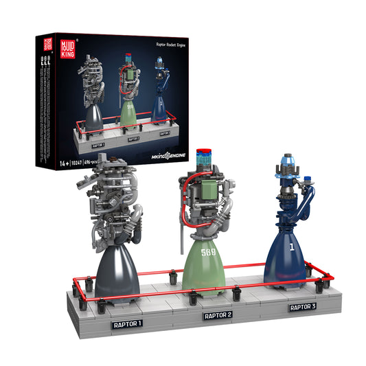 Mould King 10247 Raptor Rocket Engine Building Set