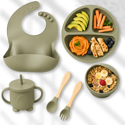 Silicone Baby Feeding Set 6 Pcs – Weaning Kit