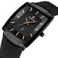 Reward Men's Rectangular Mesh Quartz Watch Black