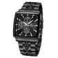 Reward Black Multi-Function Men's Square Quartz Watch