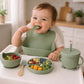 6Pcs Silicone Baby Feeding Set