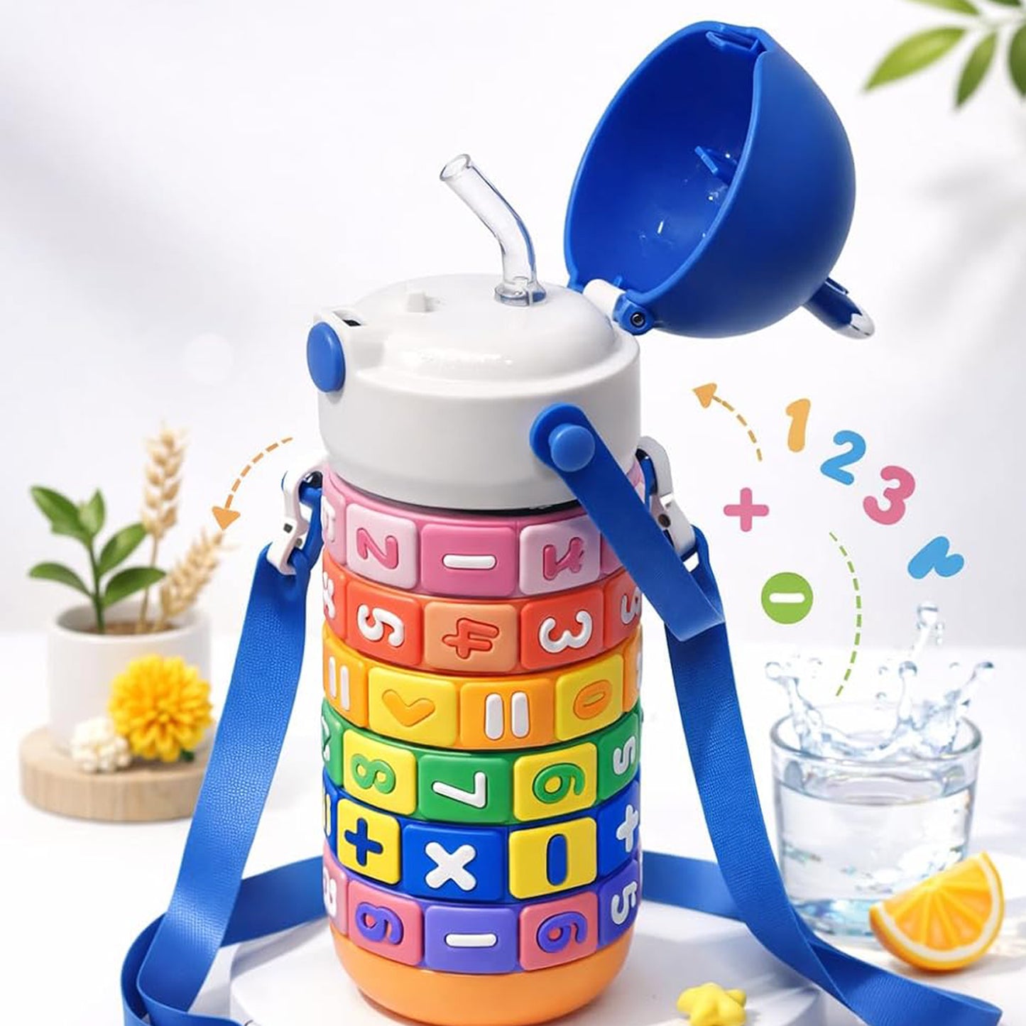 Math Learning Puzzle Water Bottle 500ml