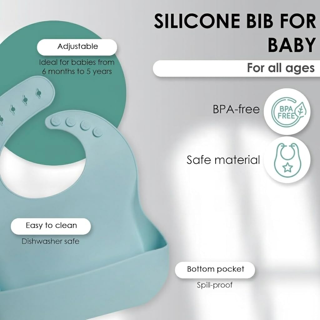 Silicone Baby Feeding Set 8 Pcs