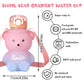 Kawaii Bear Straw Water Bottle
