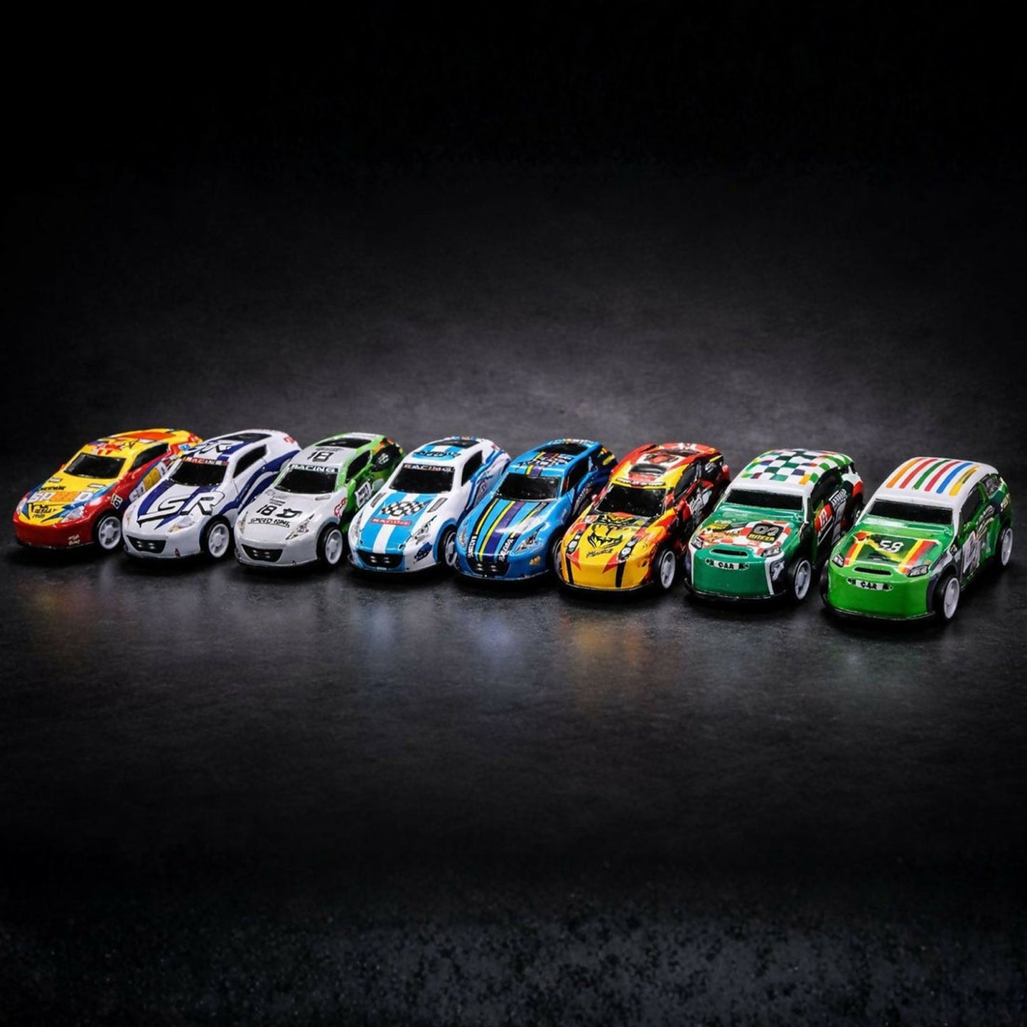 Mini Die-Cast Racing Cars (Pack Of 10)