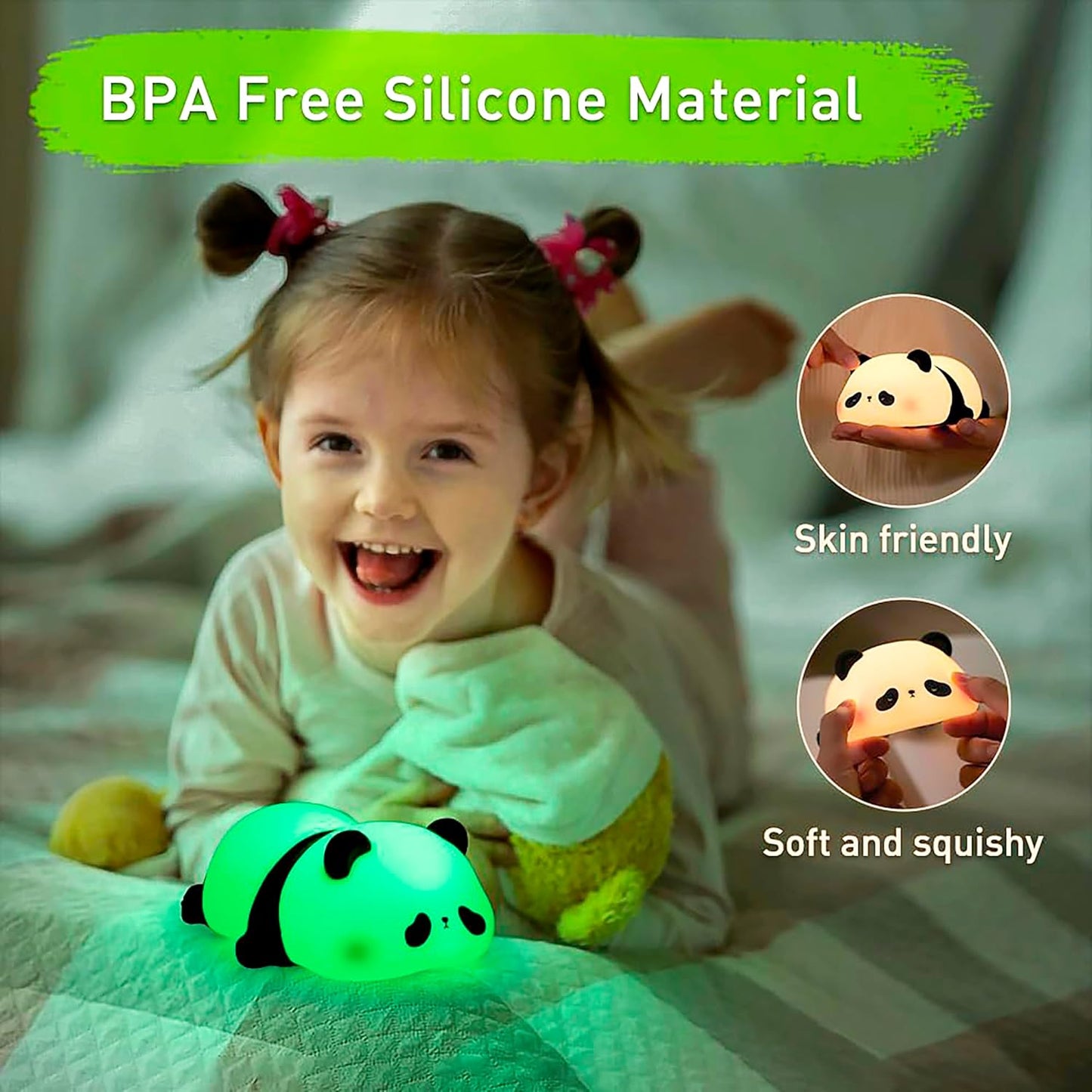 Cute Panda Silicone Night Lamp