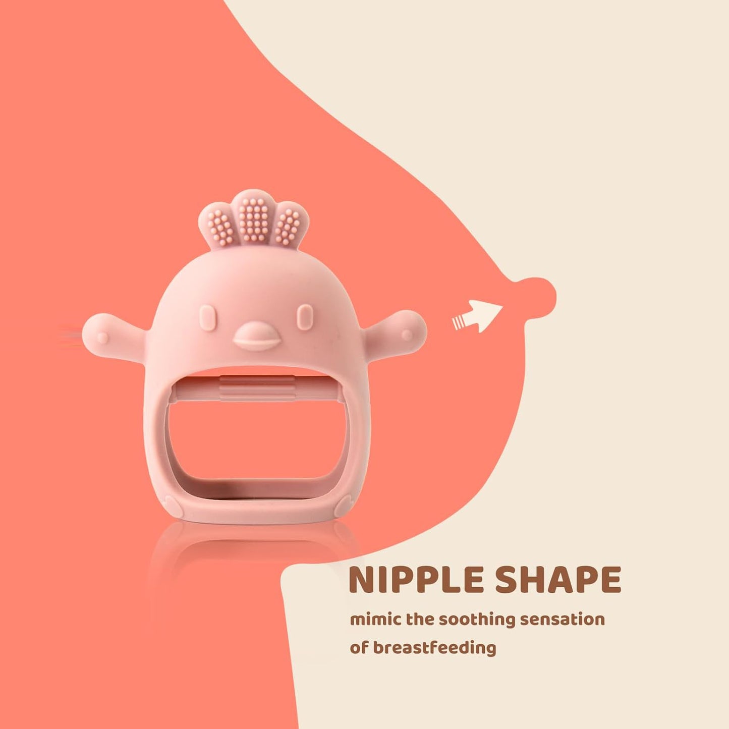 Baby Teething Toy For 0-6 6-12 Months