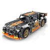 Orange Mustang 1:18 Scale Racing Pull-Back SuperCar Buliding Blocks Set