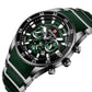 Reward VIP Luxury Chronograph Men’s Quartz Watch – Green Dial Edition