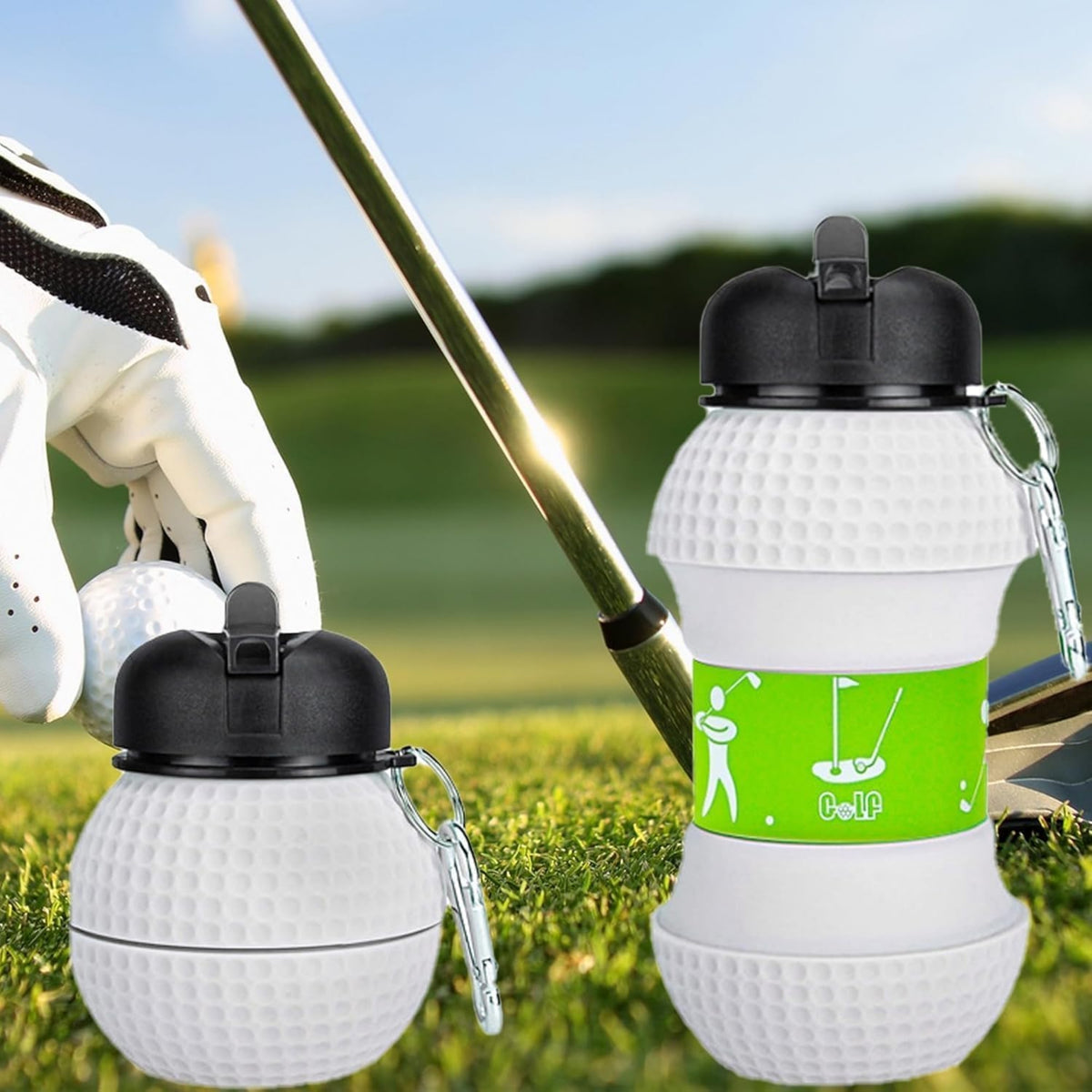 Golf Ball Fordable Sports Water Bottle