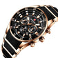 Reward VIP Luxury Chronograph Men’s Quartz Watch – Black Dial Edition