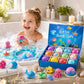 Kids Colorful Bath Bombs With Hidden Toys – 12 Pack