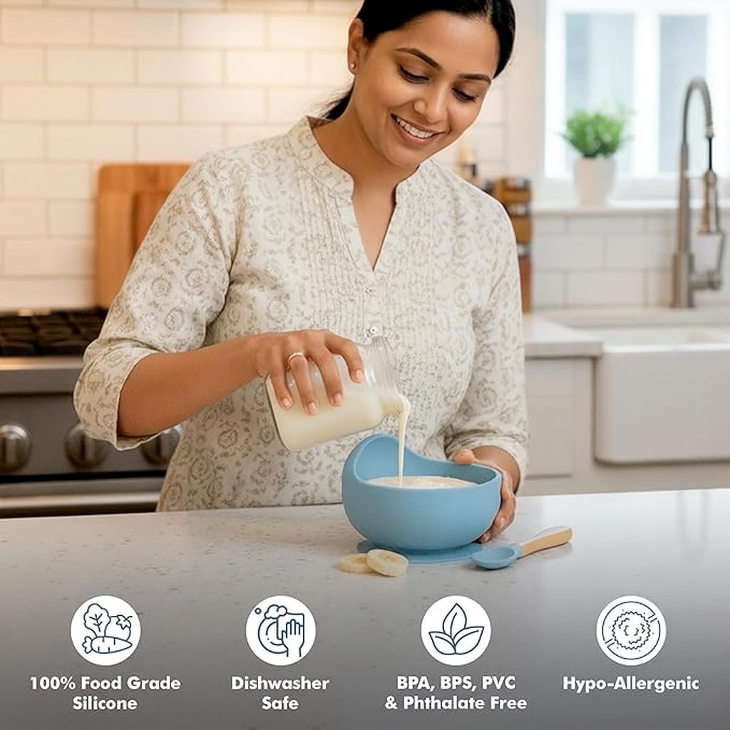Silicone Baby Bowl & Spoon Set
