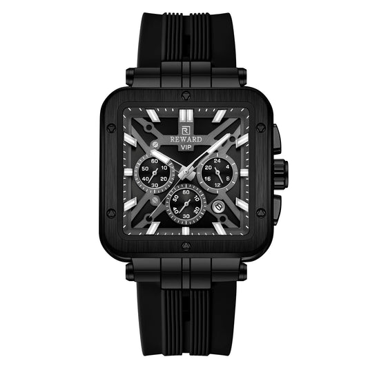 Reward VIP New Edition Chronograph Men’s Quartz Watch – Black Sqare Dial