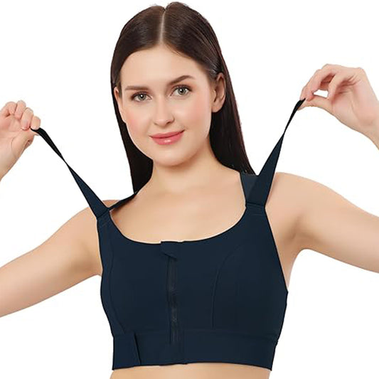 Women's High-Support Front-Zip Sports Bra