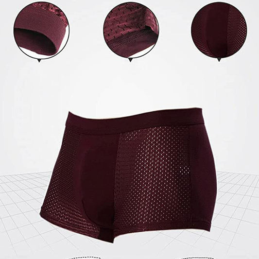 Men's Breathable Modal Mesh Underwear Trunks